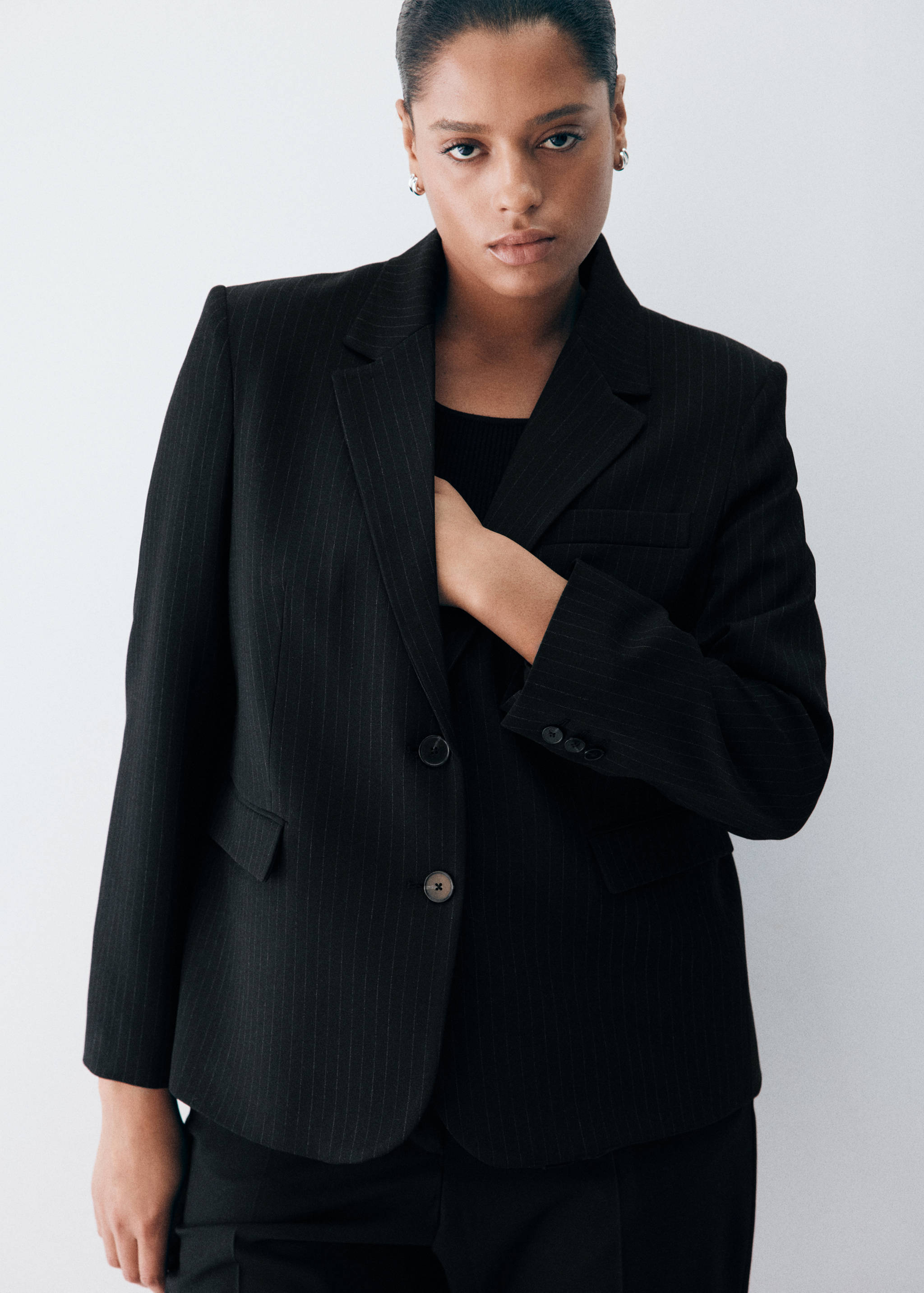 Straight-fit suit blazer - Details of the article 6