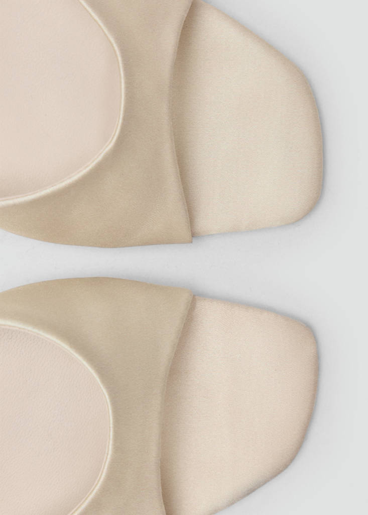 Satin stiletto heel sandal — Vanilla