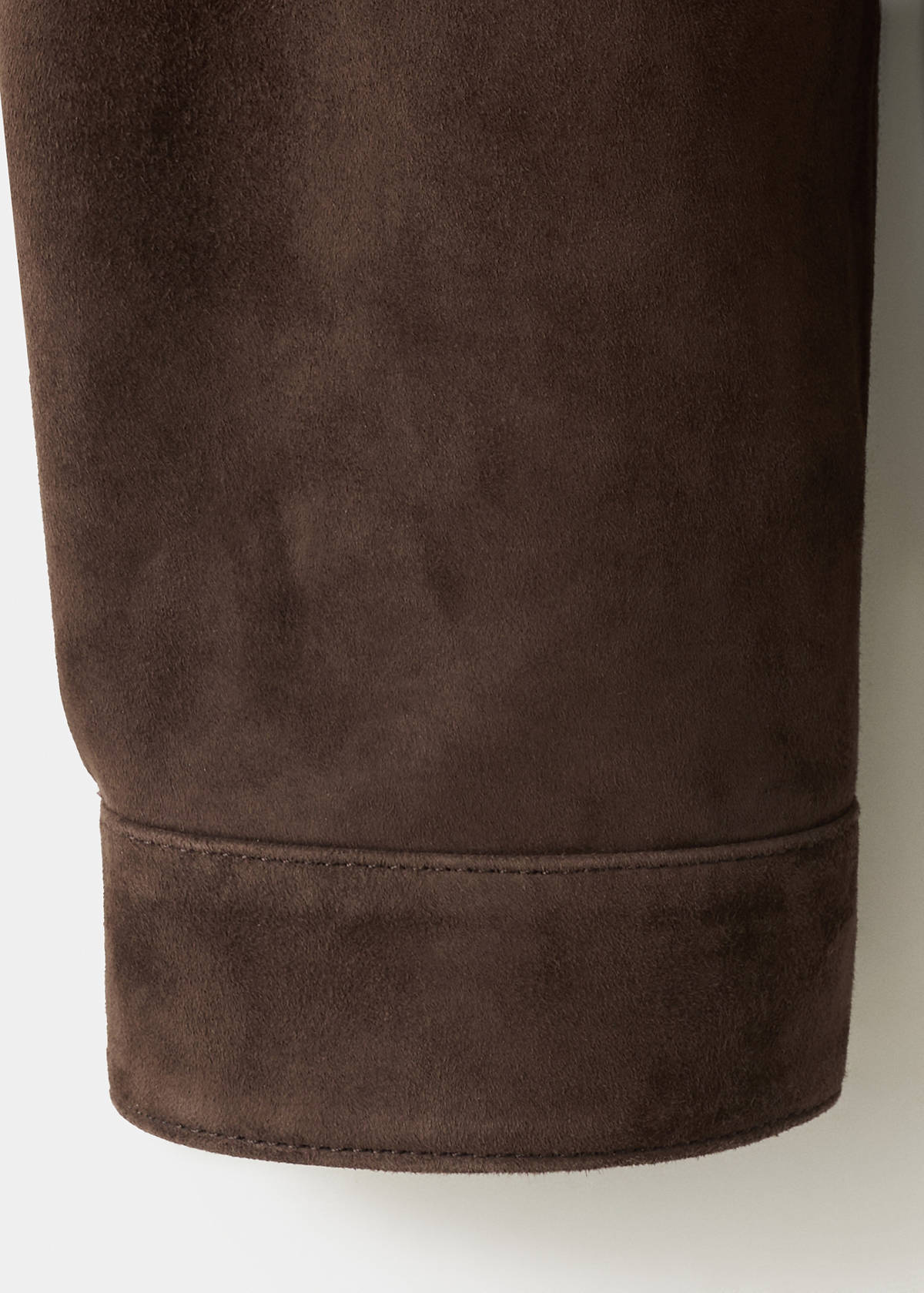 Leather jacket with pocket — Brown