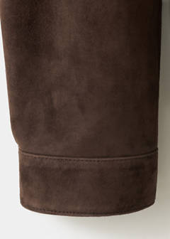 Leather jacket with pocket — Brown 9