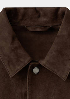 Leather jacket with pocket — Brown 10