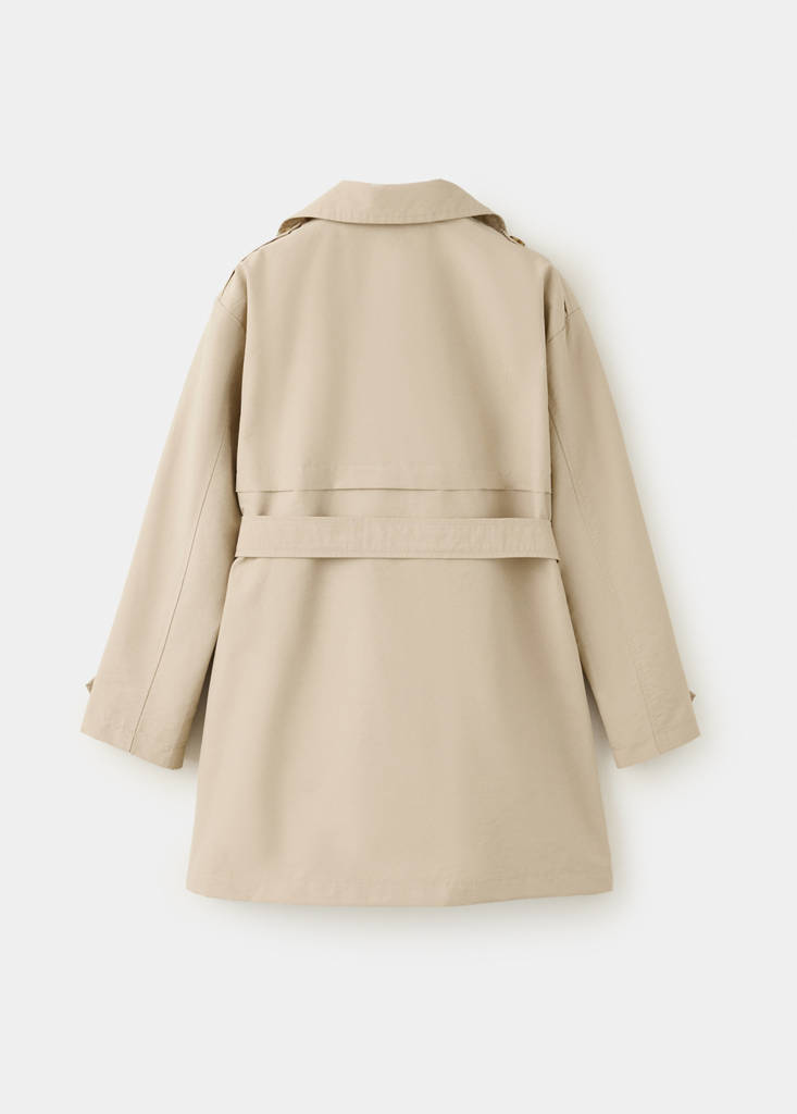 Double-breasted trench coat