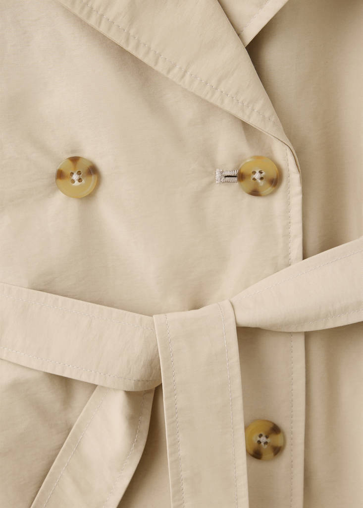 Double-breasted trench coat - thumbnail 3