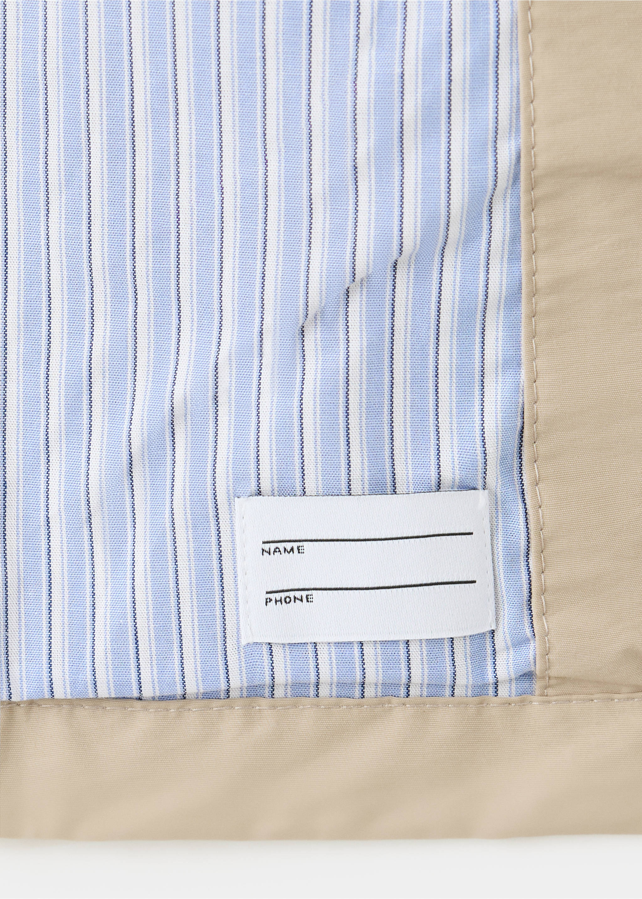 Gabardina com abotoadura dupla - Pormenor do artigo 0, Castanho-médio. Ref: 37074401-00.
