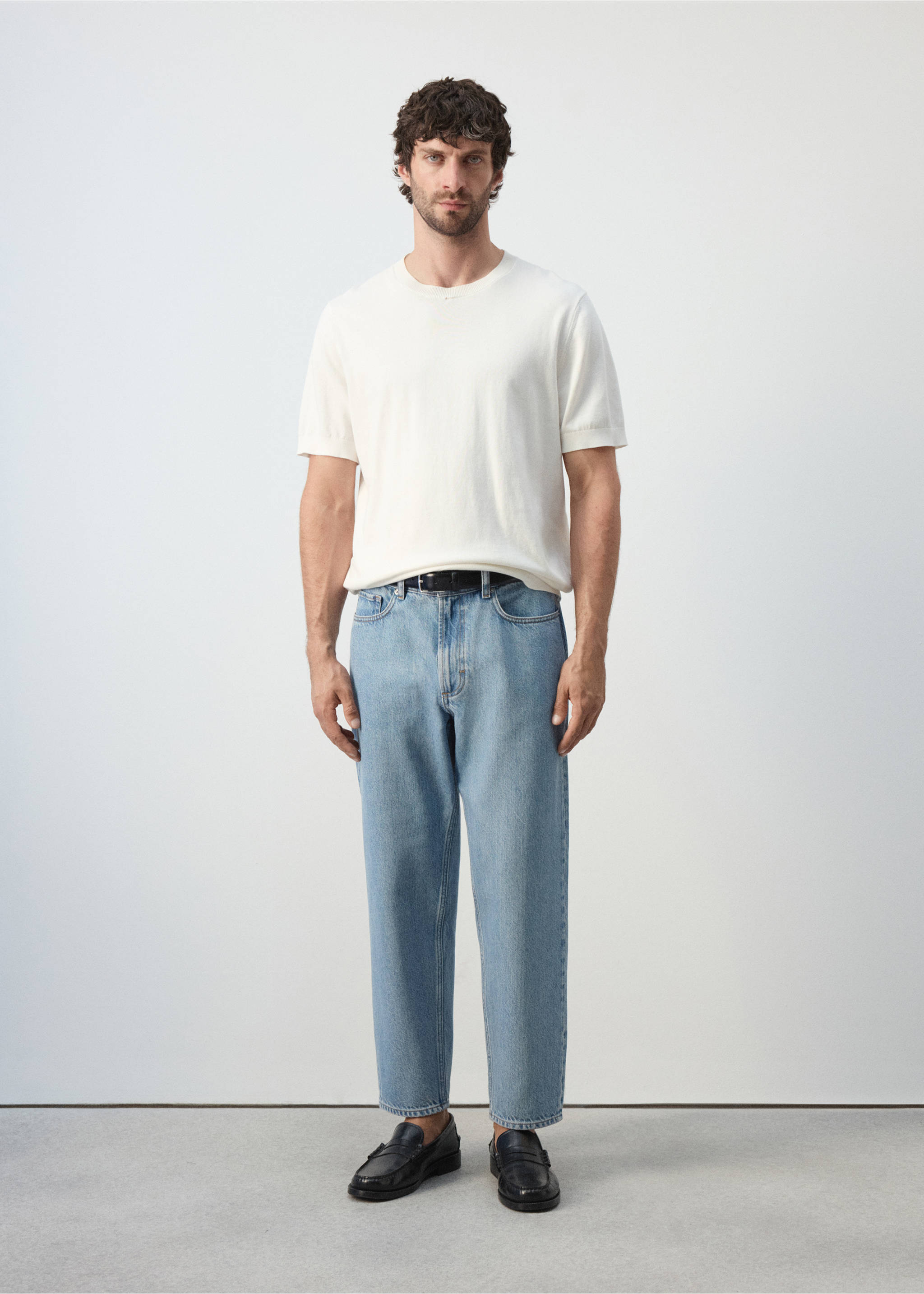 Sammy cropped carrot fit jeans - General plane, Light Blue. Ref: 37074402-00.
