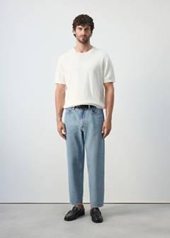 Sammy cropped carrot fit jeans — Light Blue 2