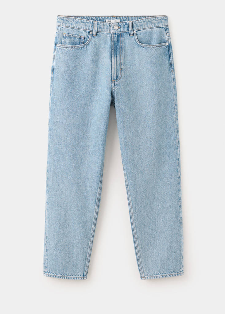 Sammy cropped carrot fit jeans — Light Blue