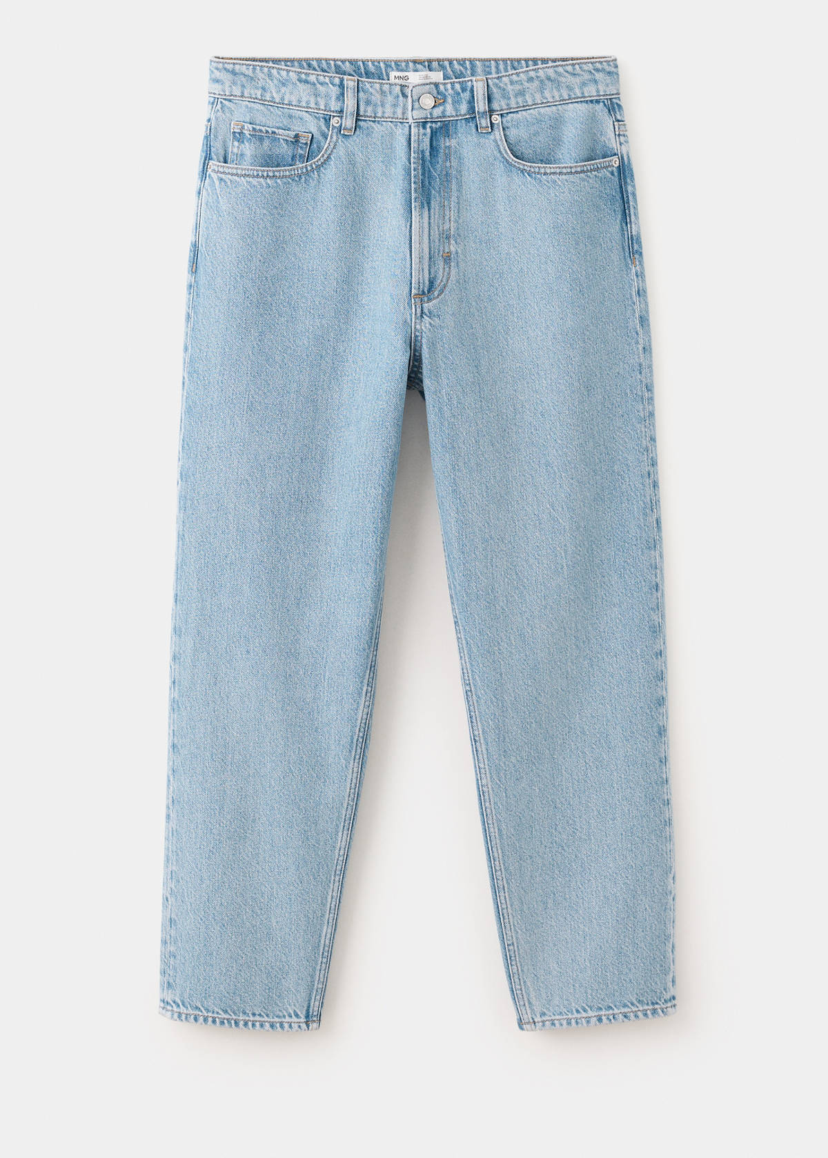 Sammy cropped carrot fit jeans — Light Blue
