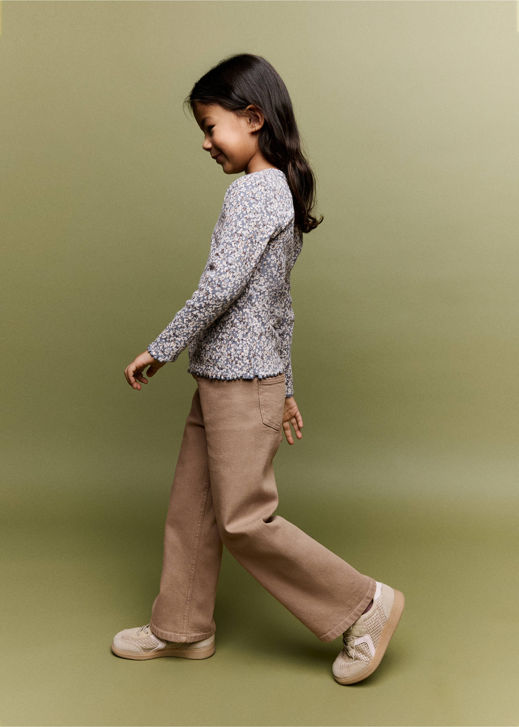 Straight seamless jeans - Medium plane, Medium Brown. Ref: 37074405-00.