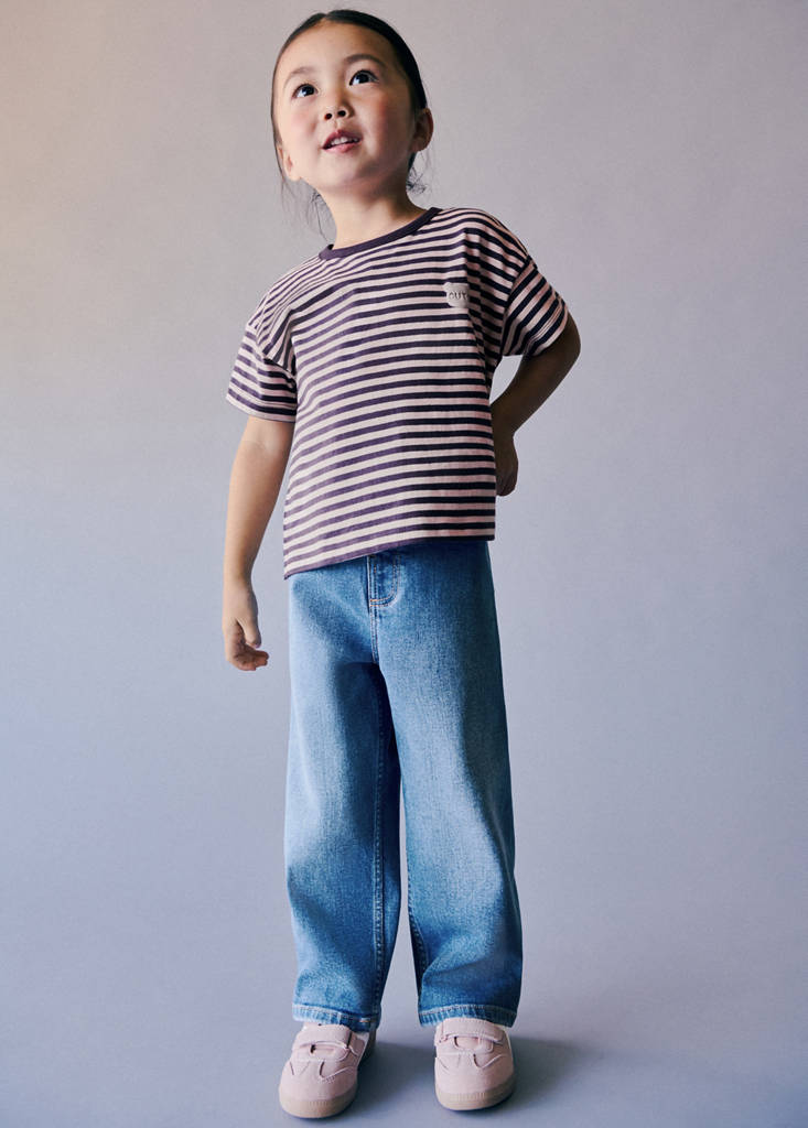 Straight seamless jeans — Medium Blue