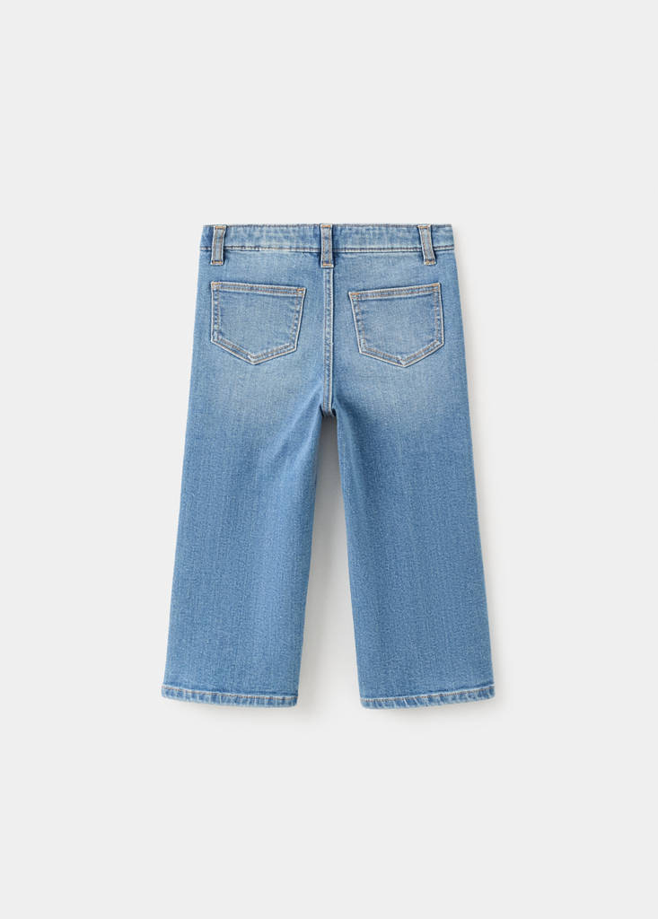 Straight seamless jeans — Medium Blue