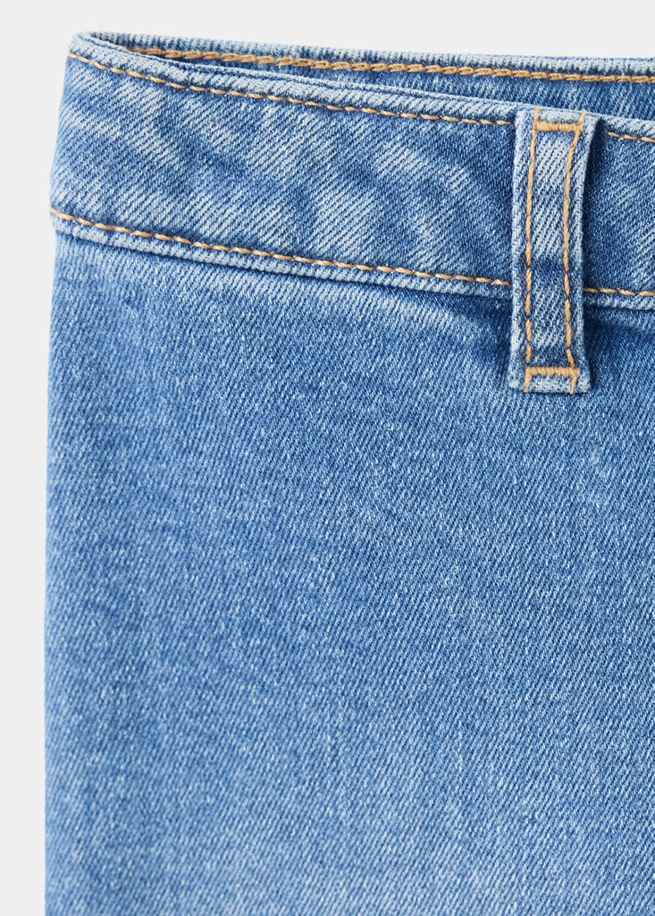 Straight seamless jeans — Medium Blue