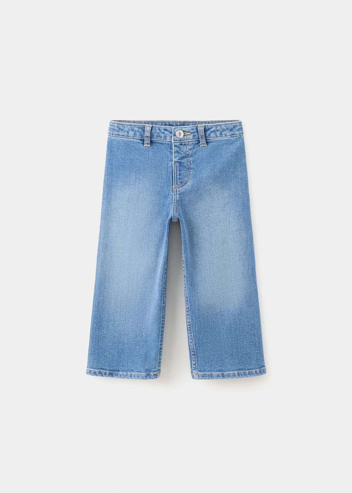Straight seamless jeans — Medium Blue