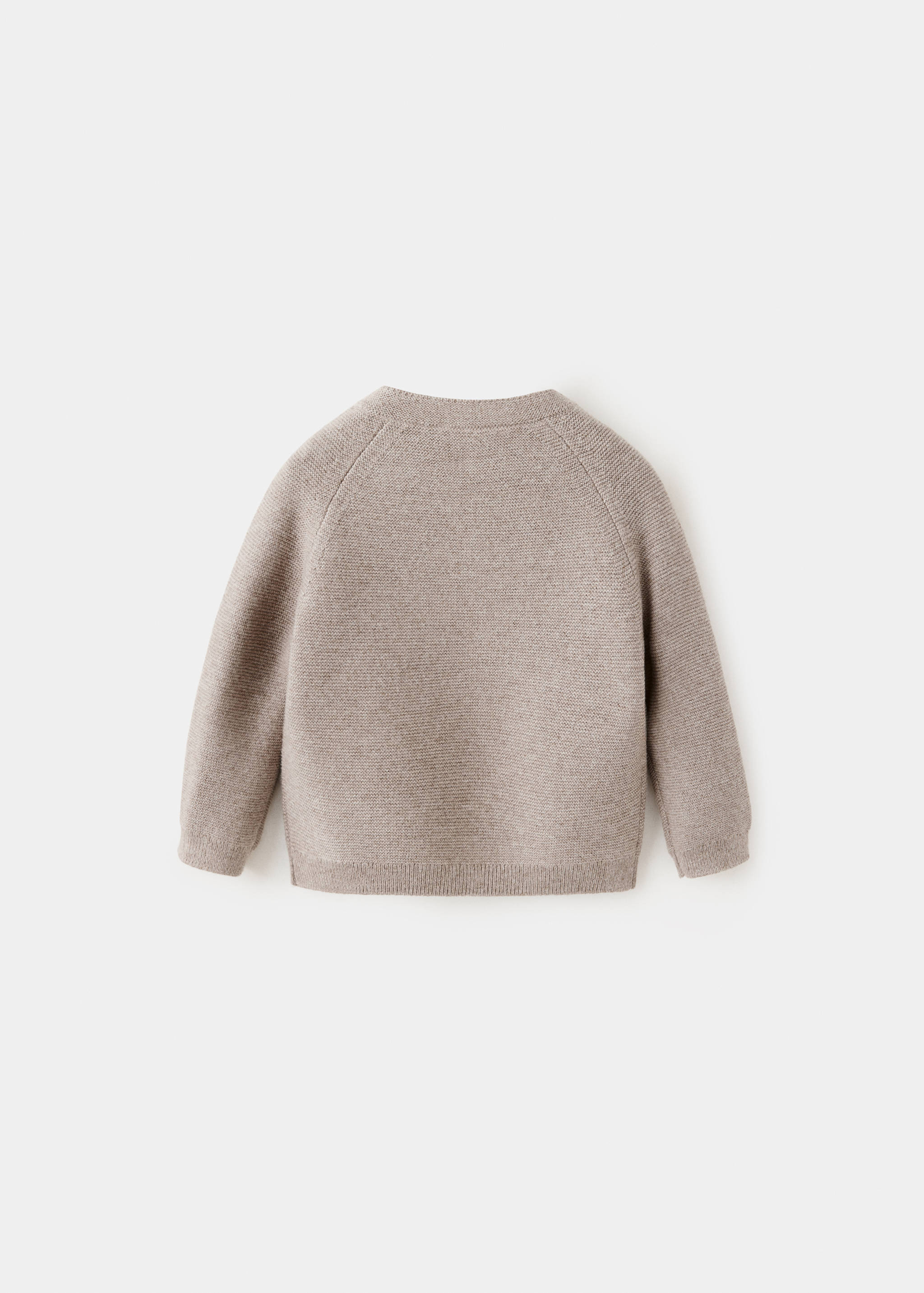 Buttoned knit sweater - Reverse of the article