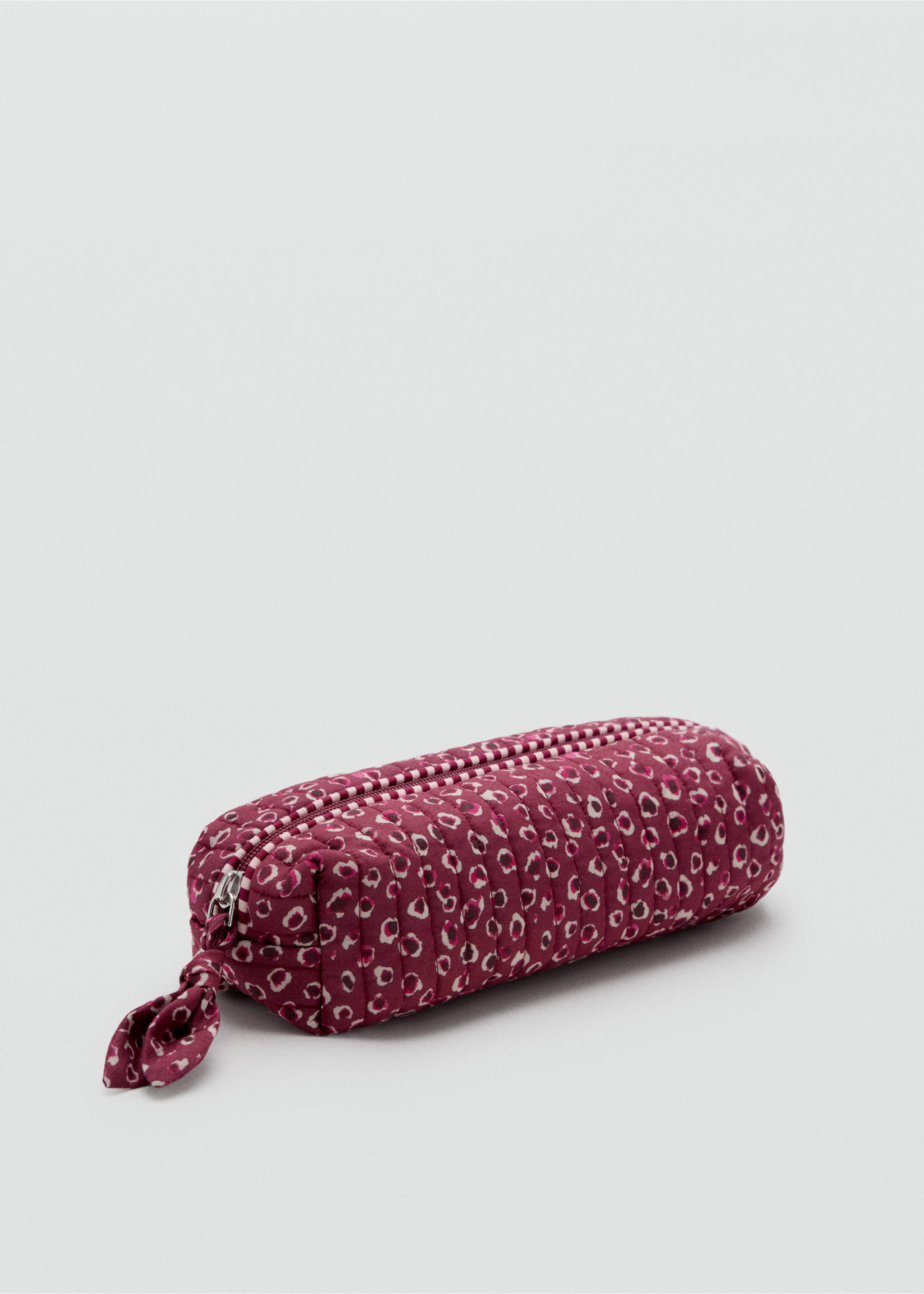 Quilted printed pouch - Medium plane, Pink. Ref: 37074408-00.