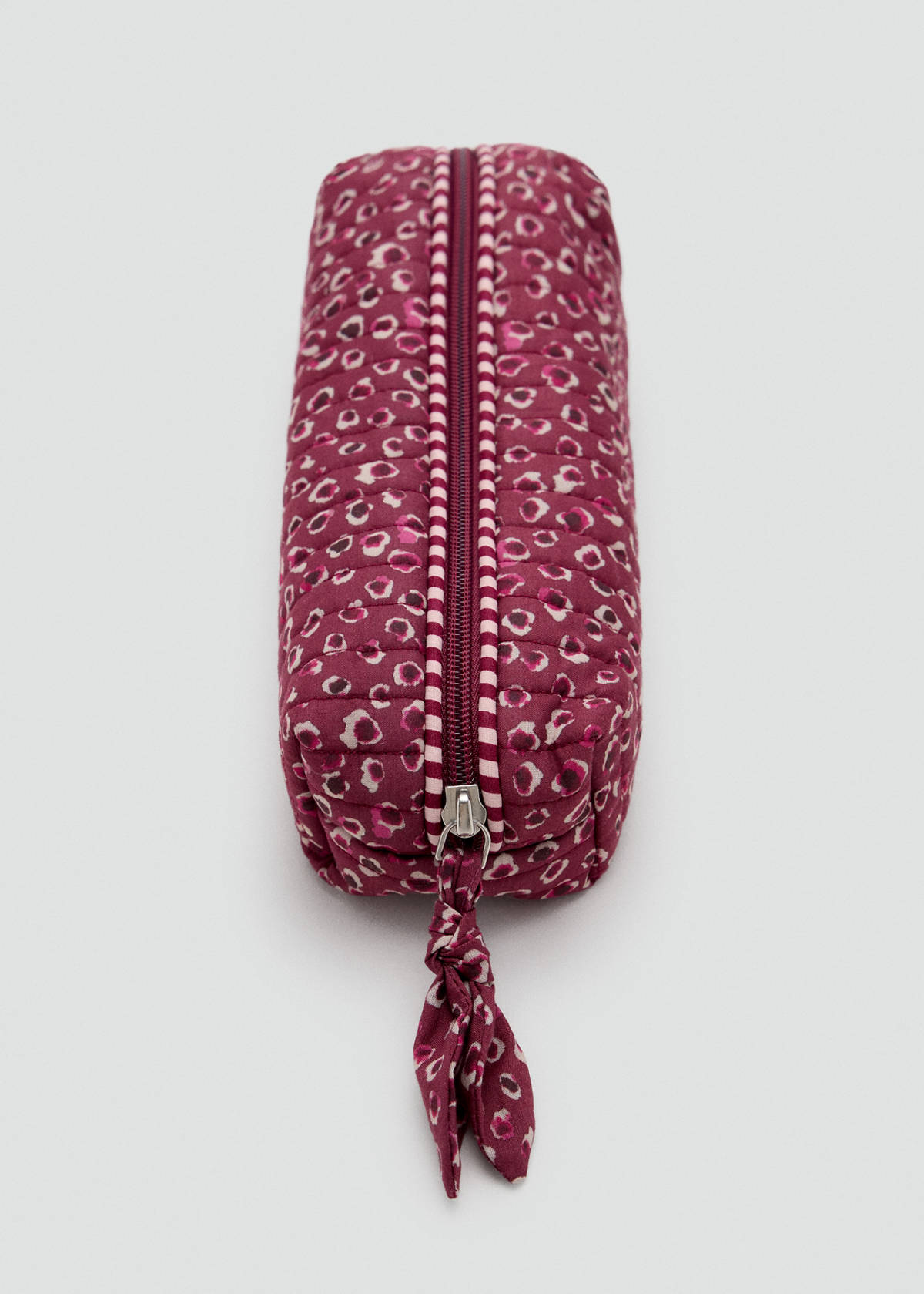 Quilted printed pouch — Pink