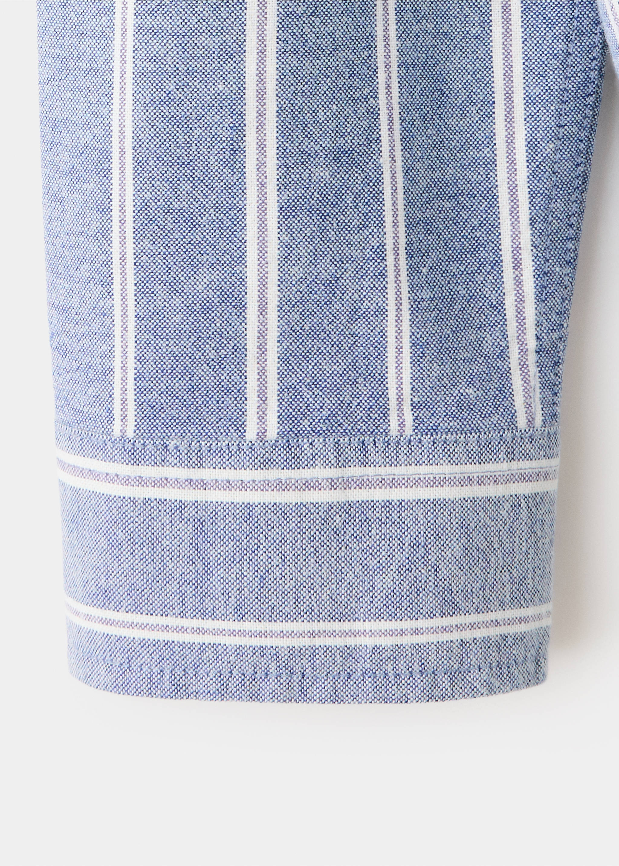 Chemise 100 % coton rayures - Détail de l'article 0, Bleu. Ref: 37074411-00.