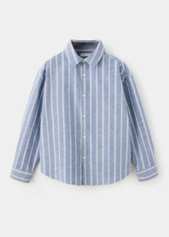 Striped flannel shirt — Blue 2