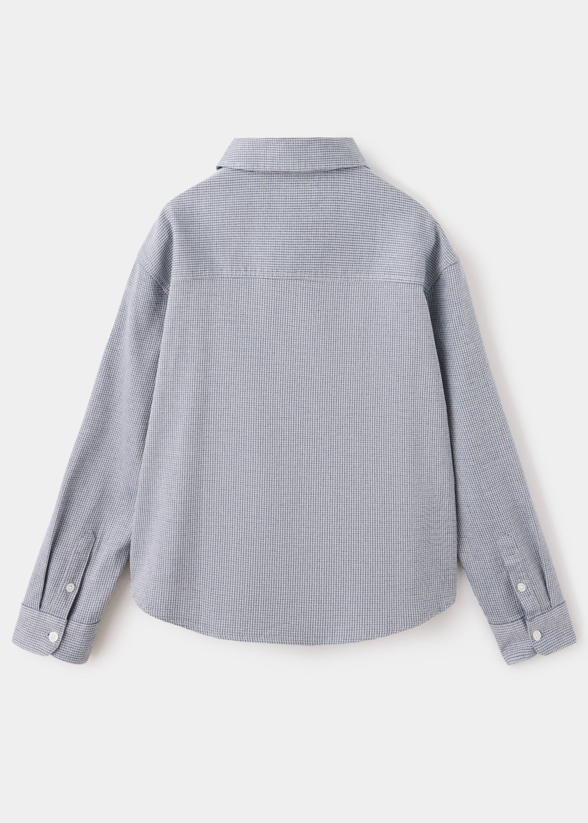 Chemise à carreaux en coton - Verso de l’article