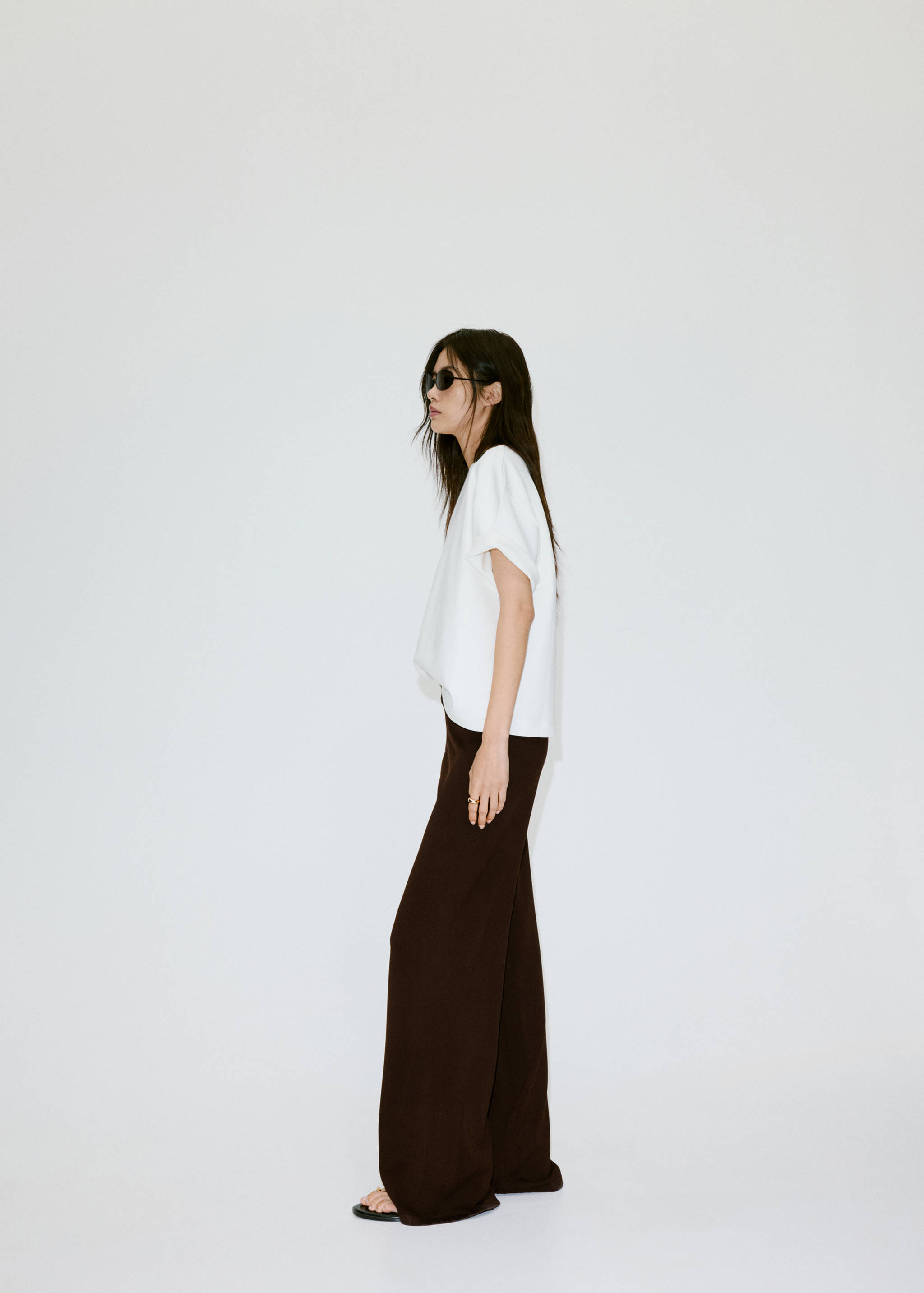 Wide-leg broek van een fijngebreide stof - Detail van het artikel 3