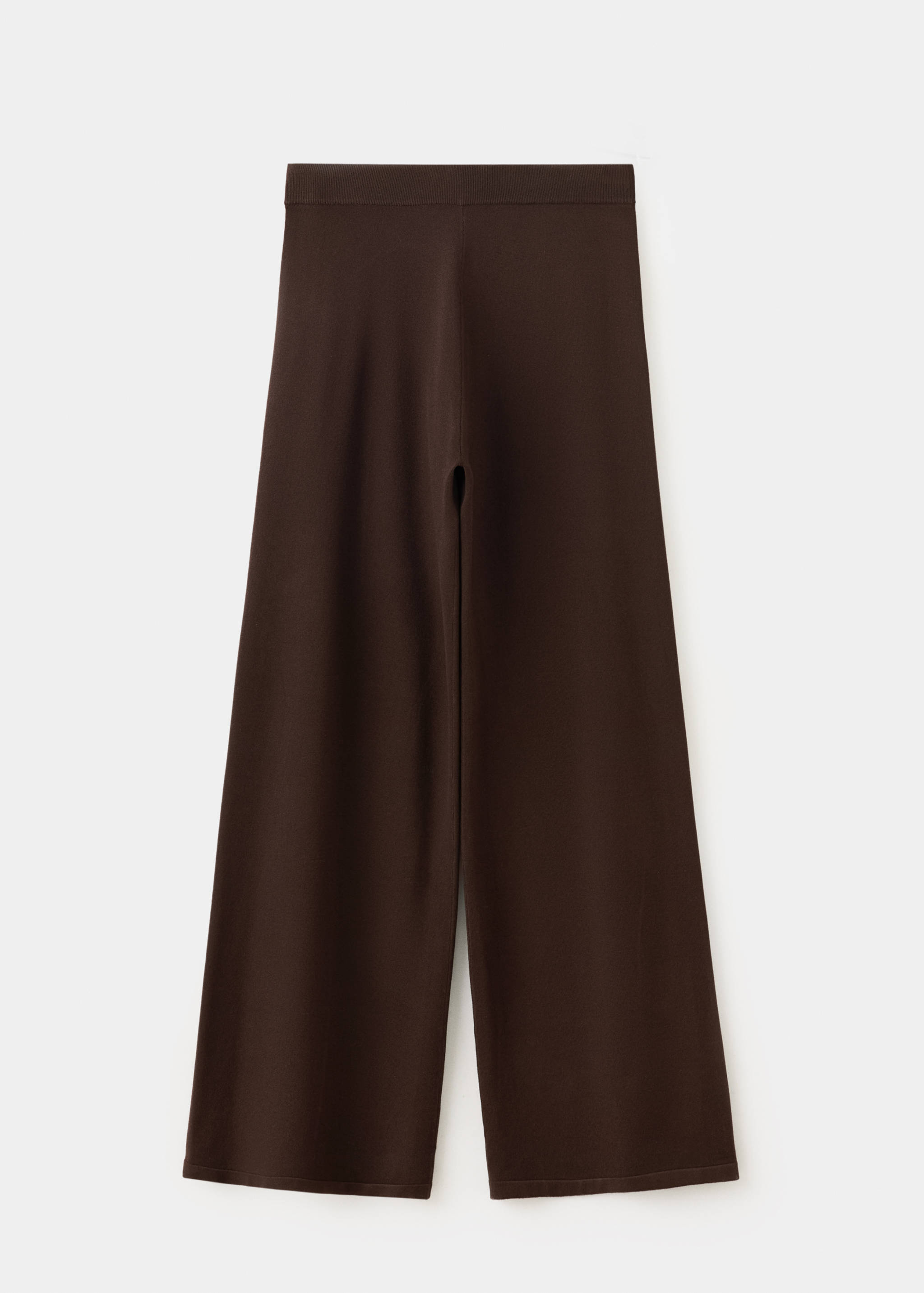 Wide-leg broek van een fijngebreide stof - Artikel zonder model