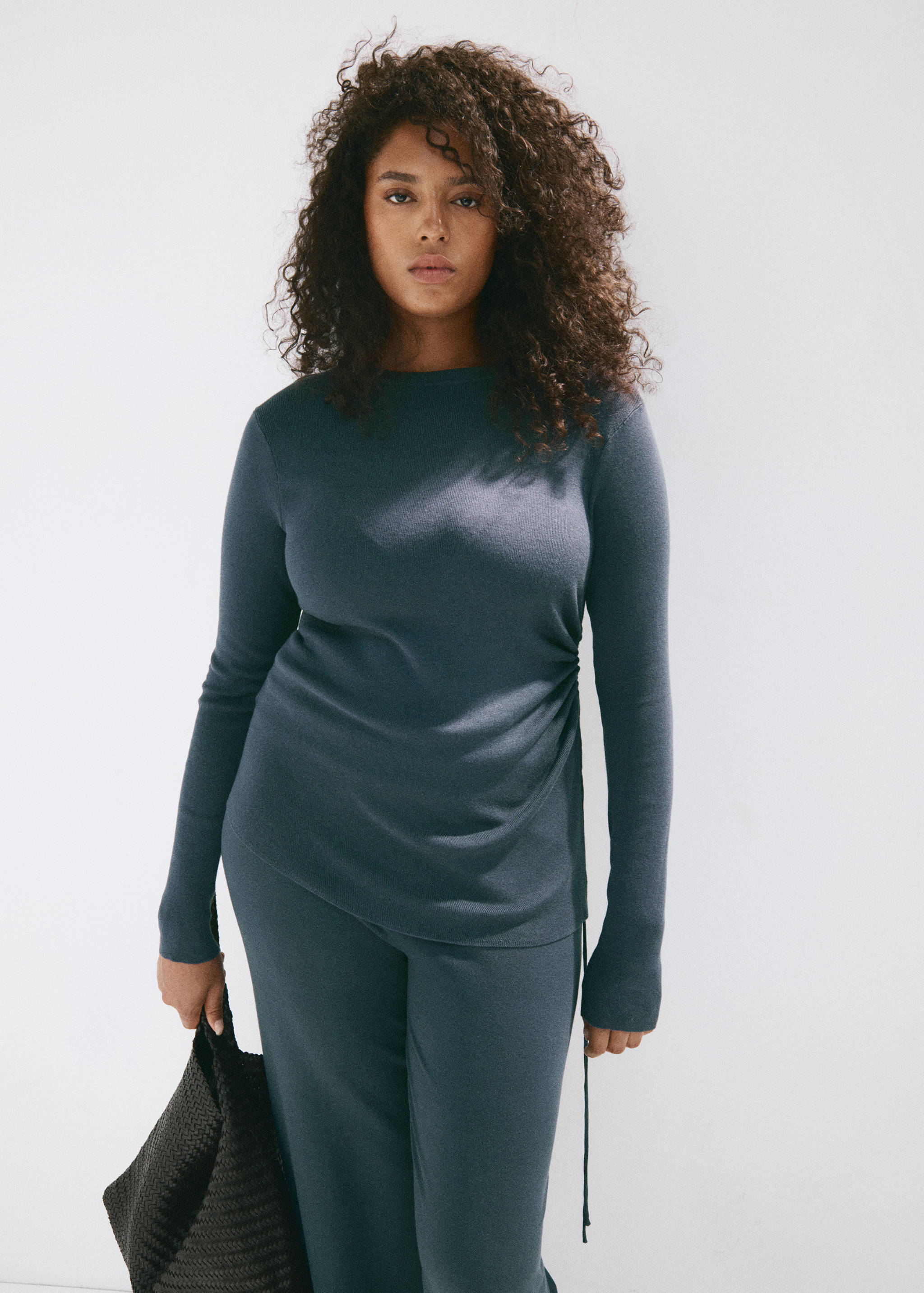 Wide-leg broek van een fijngebreide stof - Detail van het artikel 5
