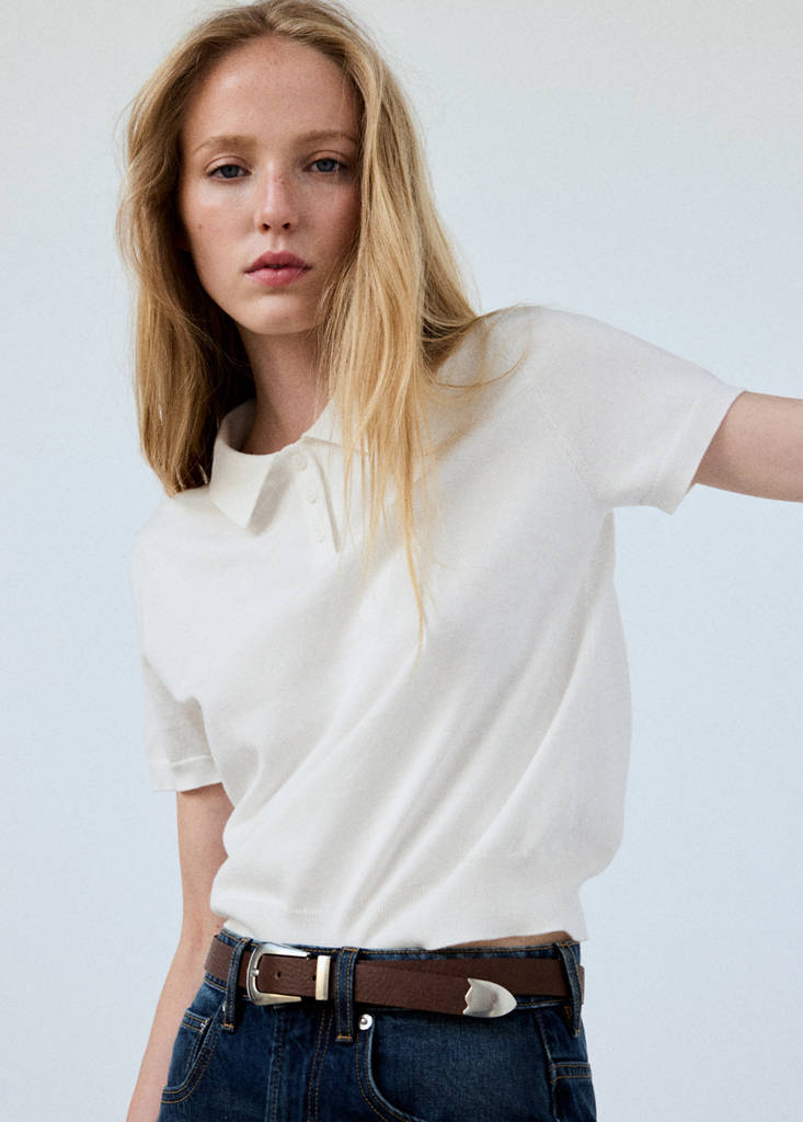 Cotton Polo Sweater