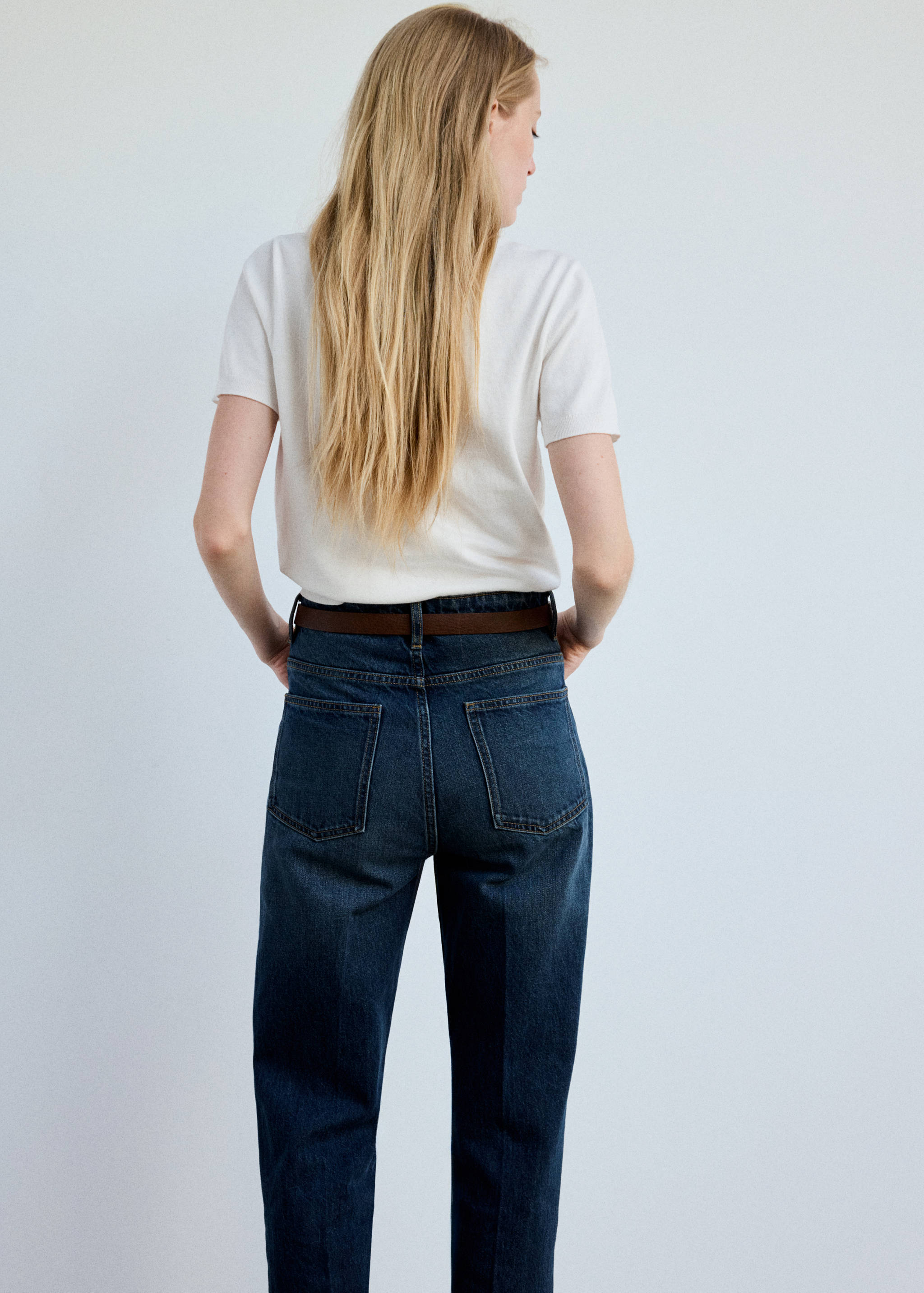 Cotton polo sweater - Reverse of the article