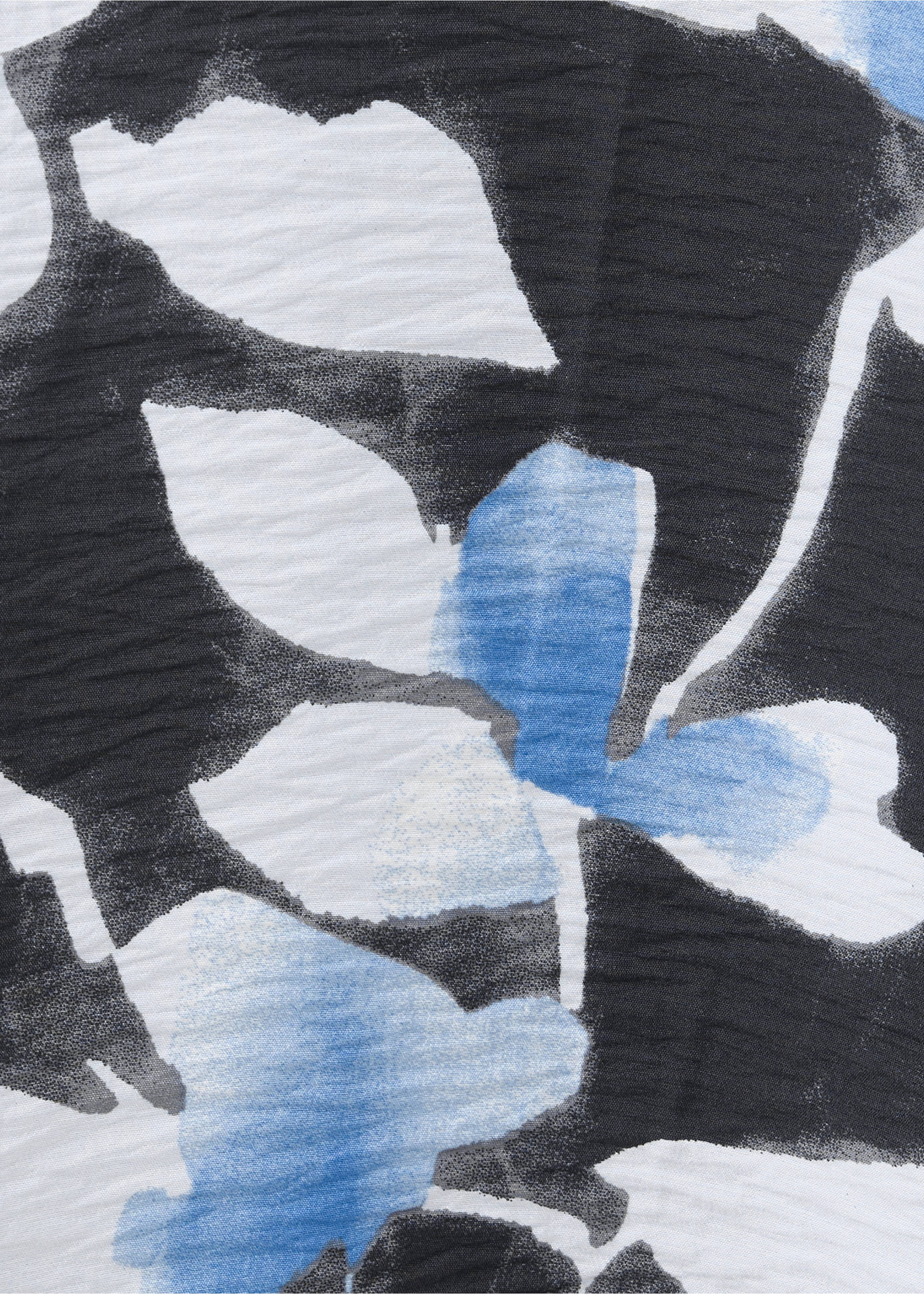 Printed bowling shirt - Details of the article 0, Black. Ref: 37074416-00.