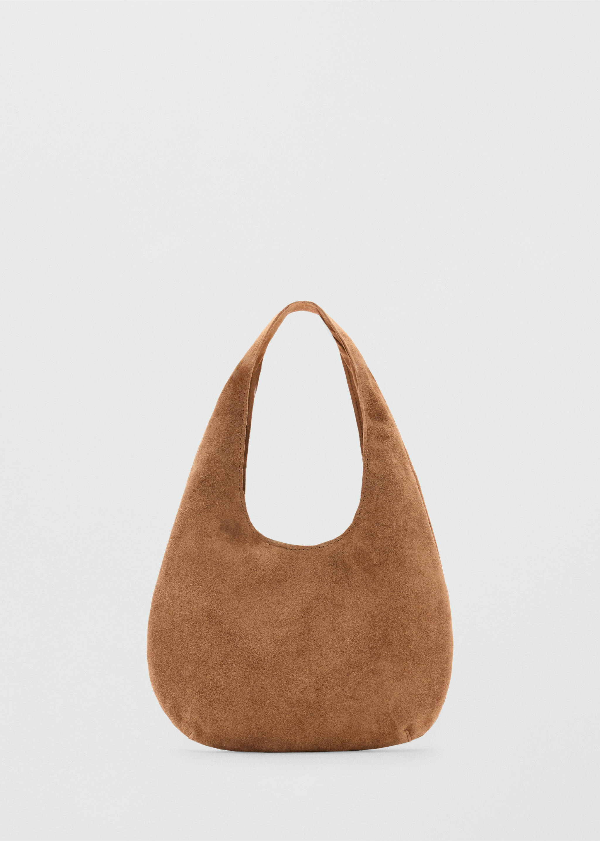Bolso hombro piel serraje - Artículo sin modelo, Arena. Ref: 37074420-00.