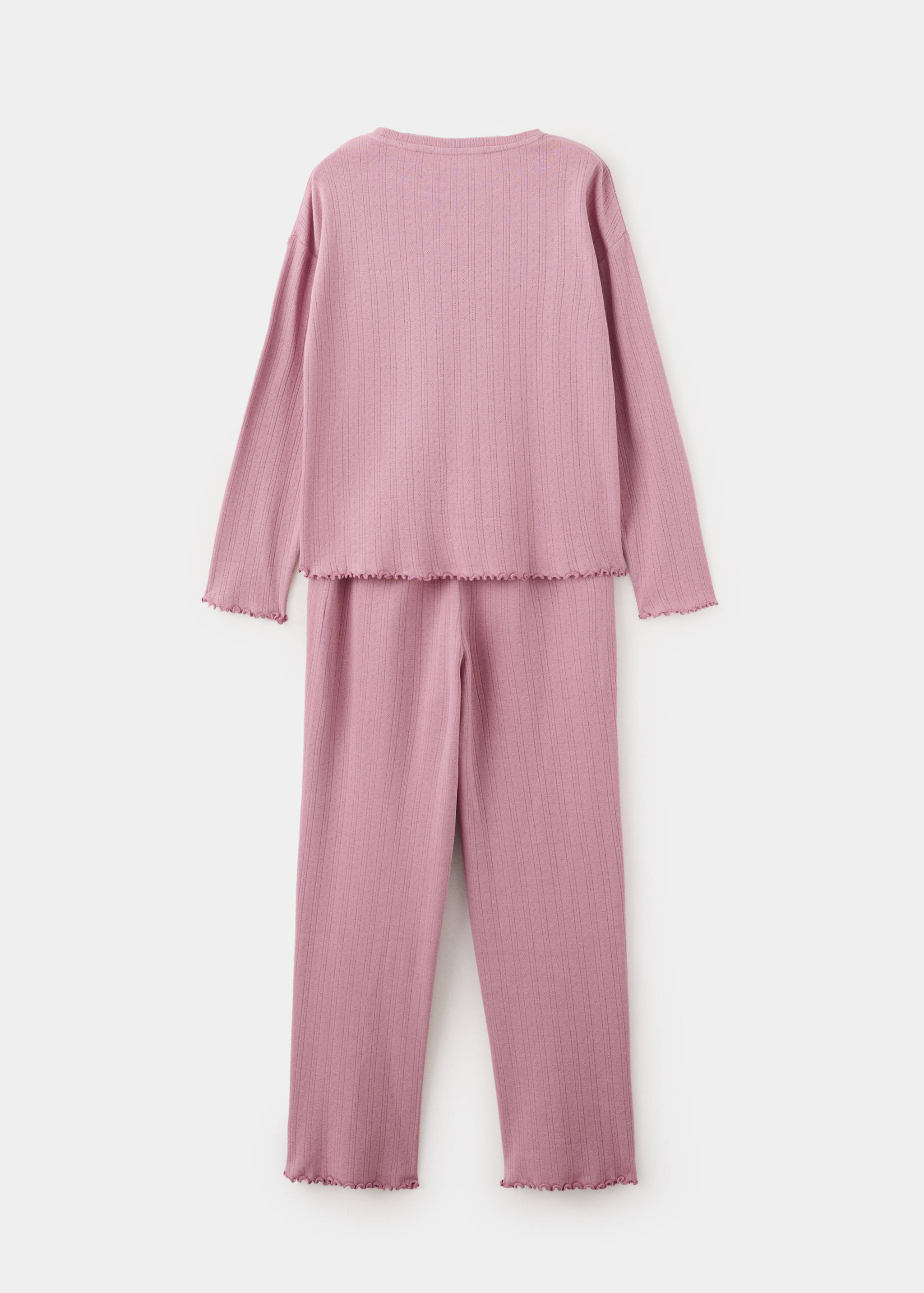 Long ribbed pyjama - Reverse of the article