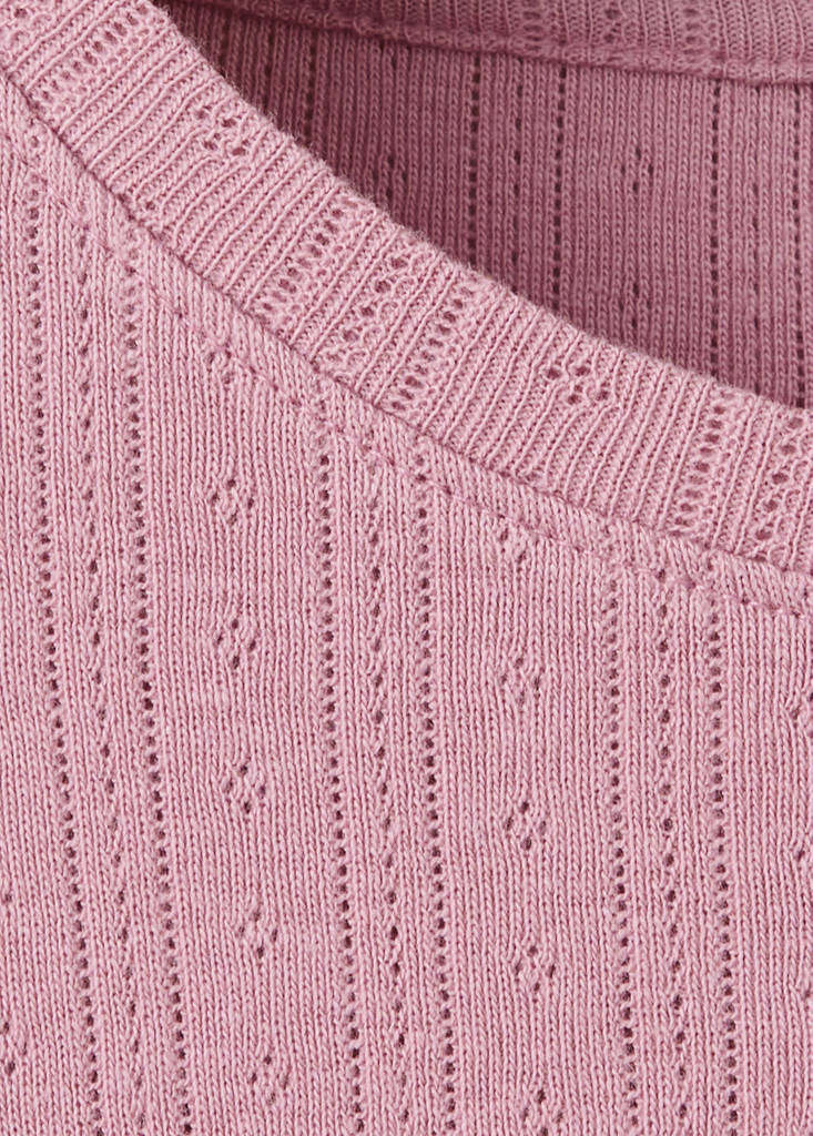 Long ribbed pyjama — Pink