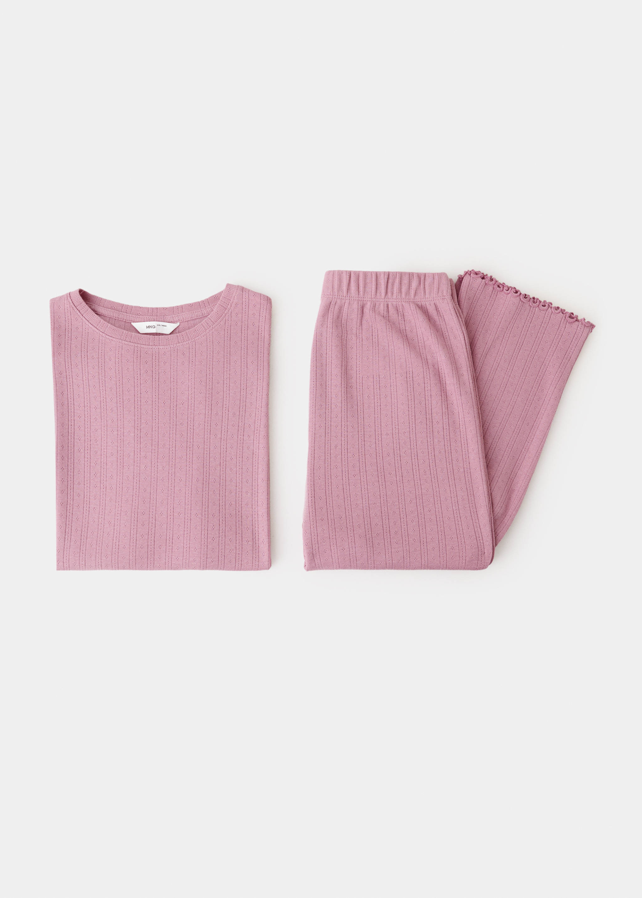 Long ribbed pyjama - Details of the article 0