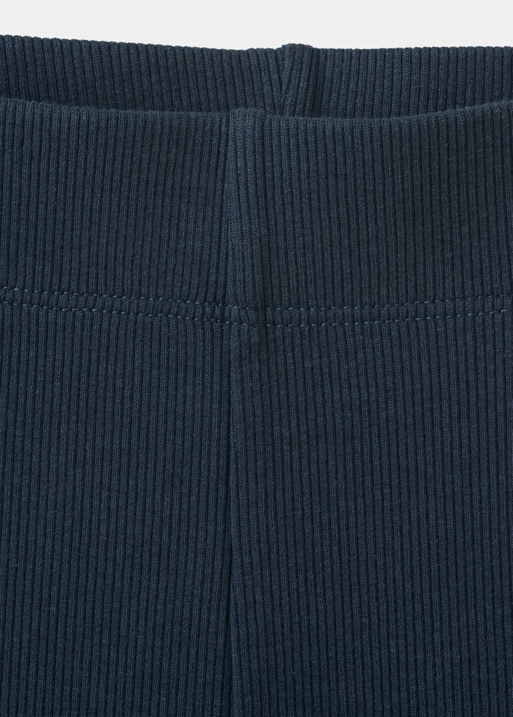 Ribbed flare leggings — Dark Navy