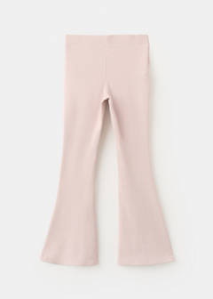 Ribbed flare leggings — Pink 3