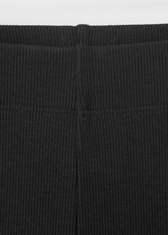 Ribbed flare leggings — Black 2