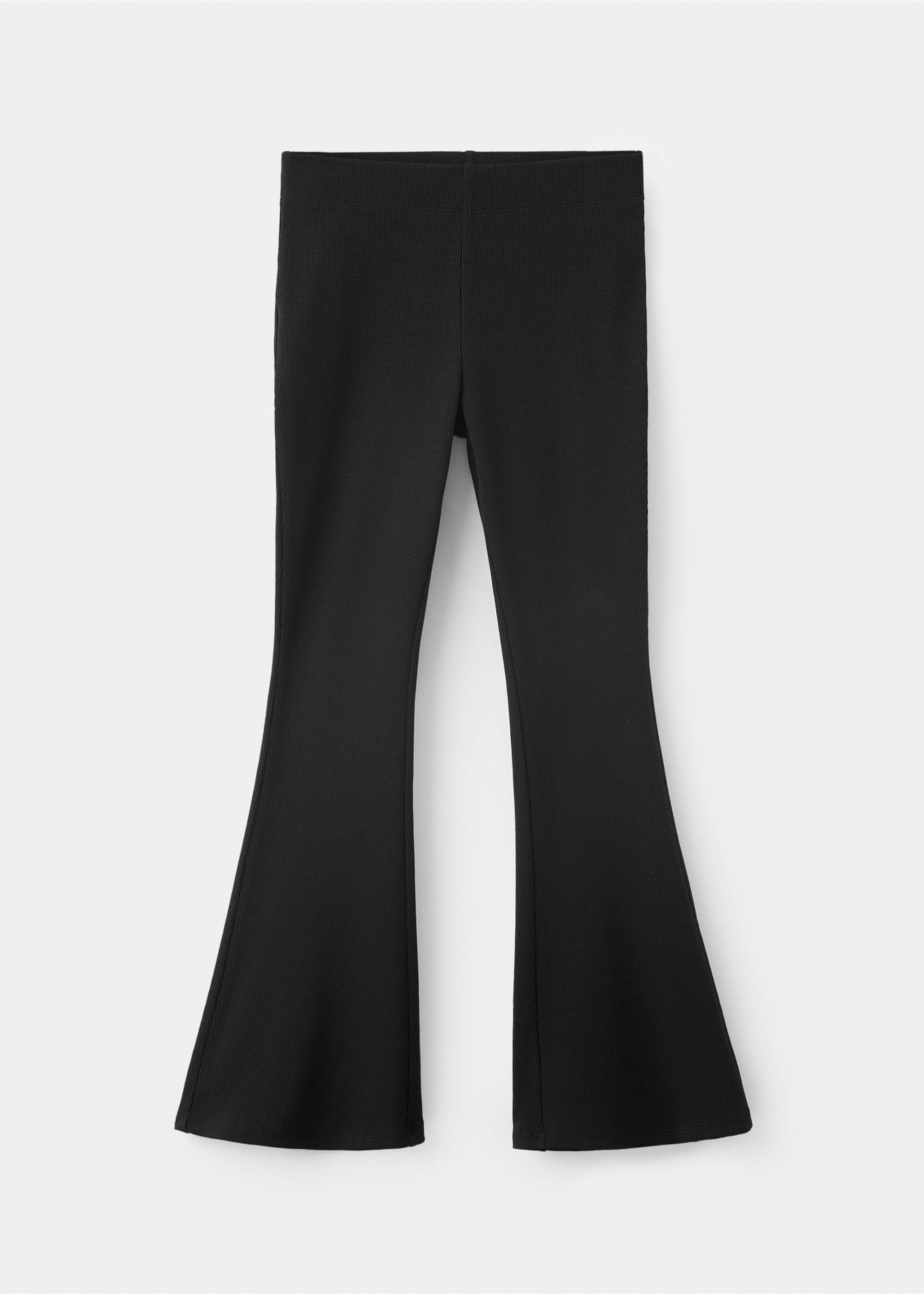 Leggings ribflare - Article sans modèle, Noir. Ref: 37074428-00.