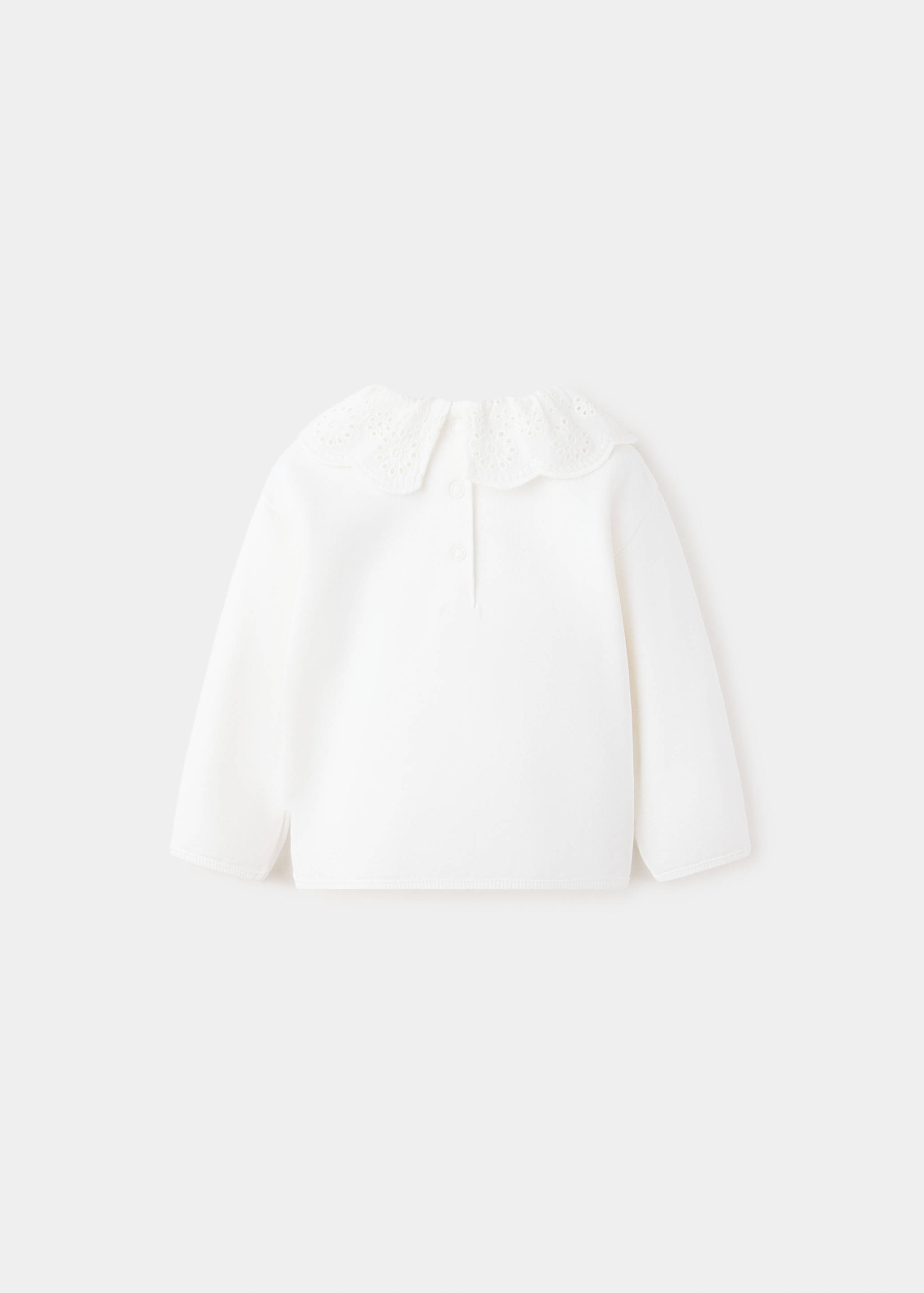 Sweat-shirt coton détails brodés - Verso de l’article