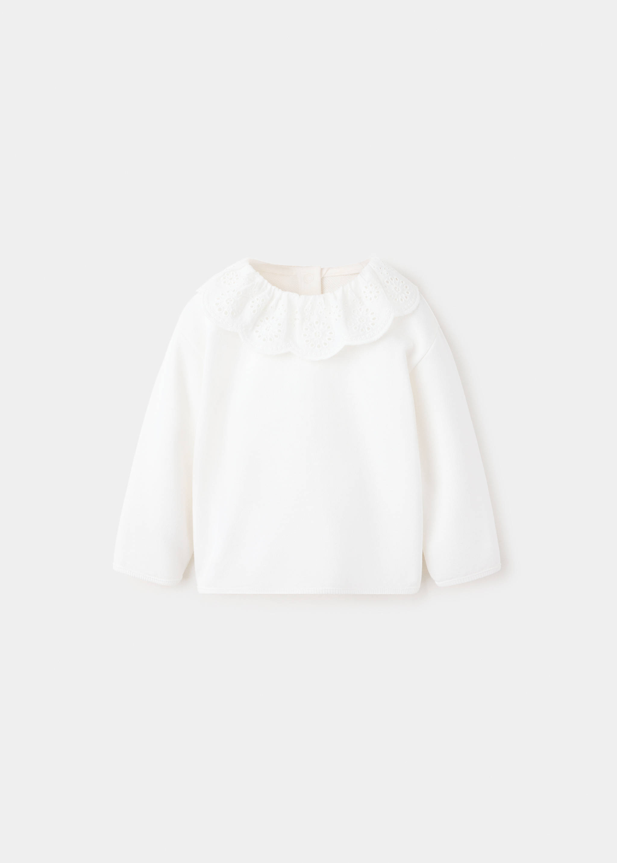 Sweat-shirt coton détails brodés - Article sans modèle
