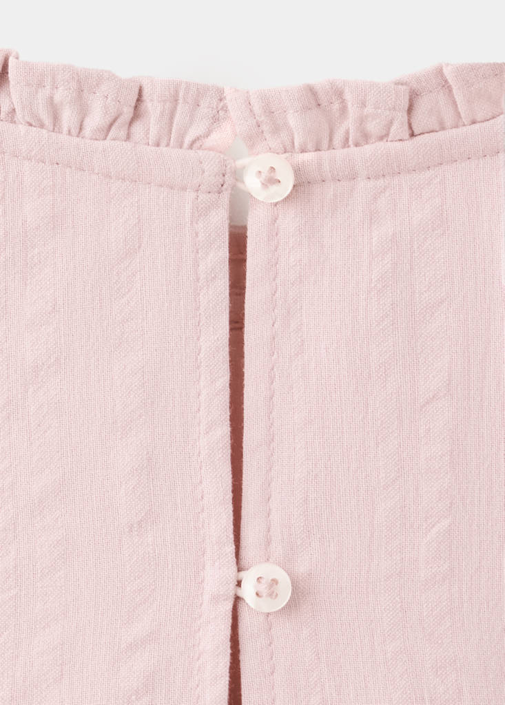 Cotton dress with embroidered details - thumbnail 4