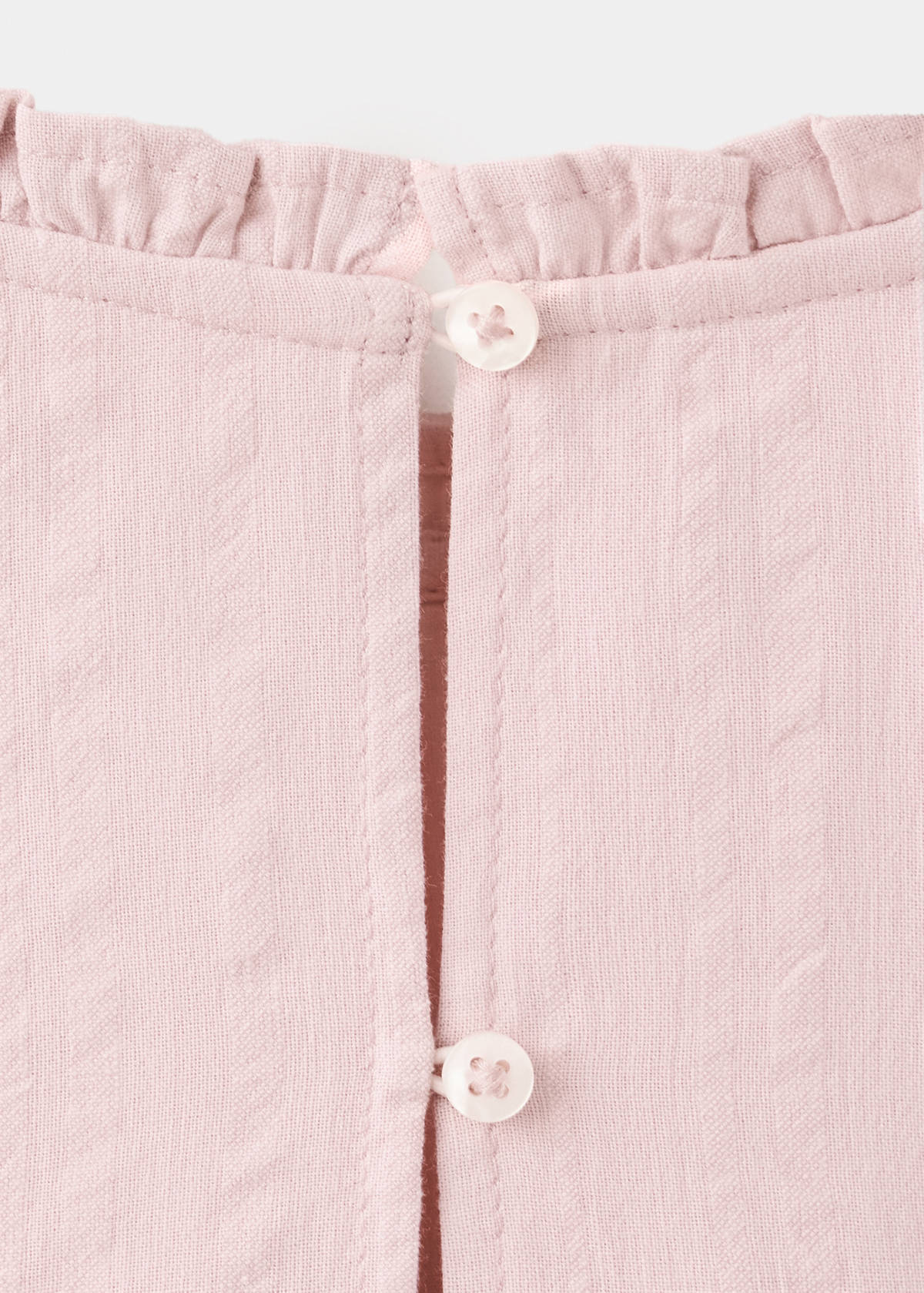 Cotton dress with embroidered details — Pink