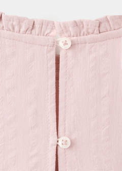 Cotton dress with embroidered details — Pink 7
