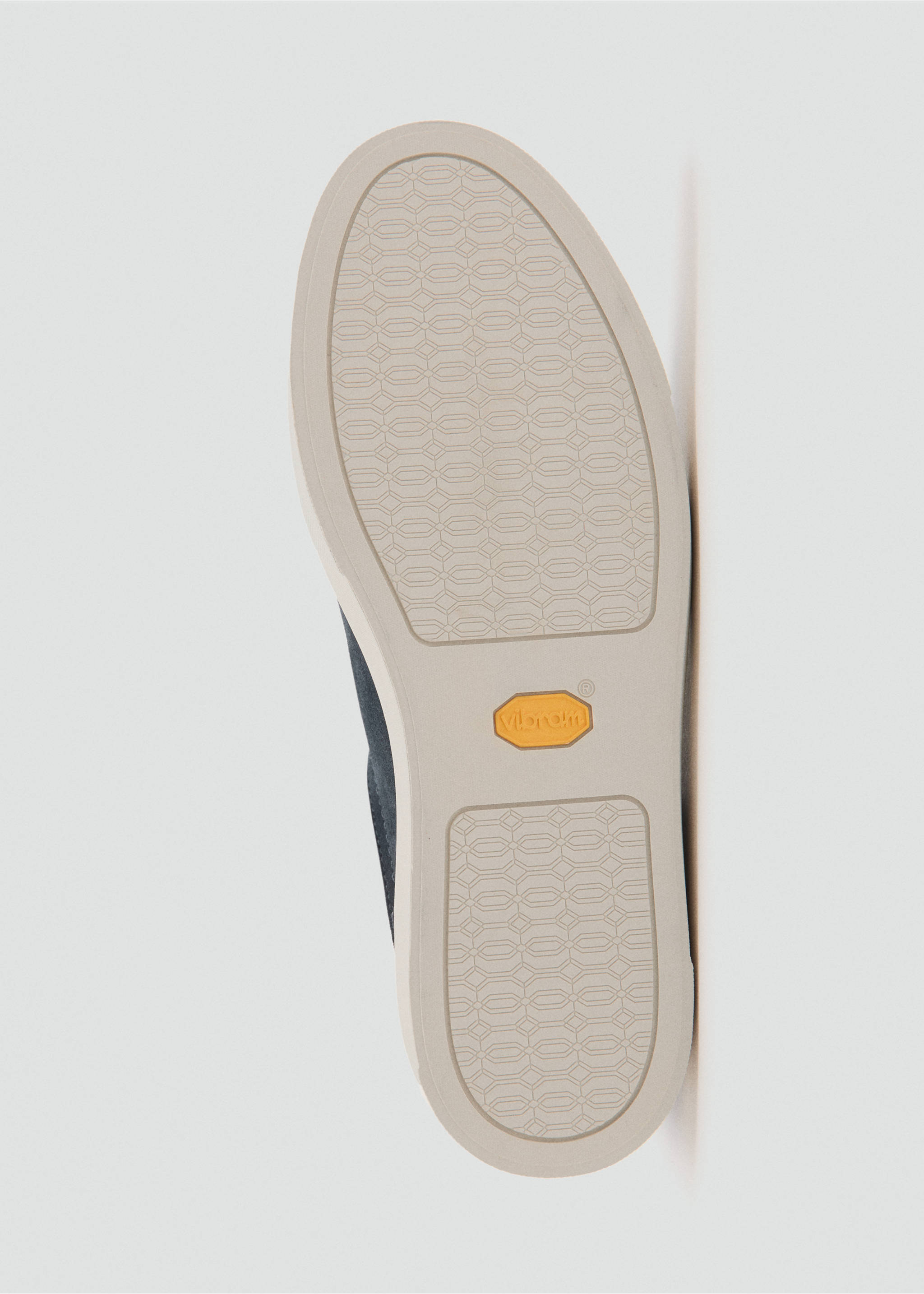 Sneaker aus Rauleder mit Vibram®-Sohle - Detail des Artikels 3, Marineblau. Ref: 37074432-00.