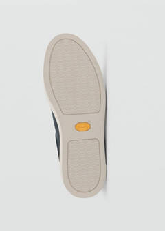 Suede leather trainer with Vibram® sole — Navy 5