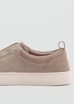 Suede leather trainer with Vibram® sole — Light/Pastel Brown 3