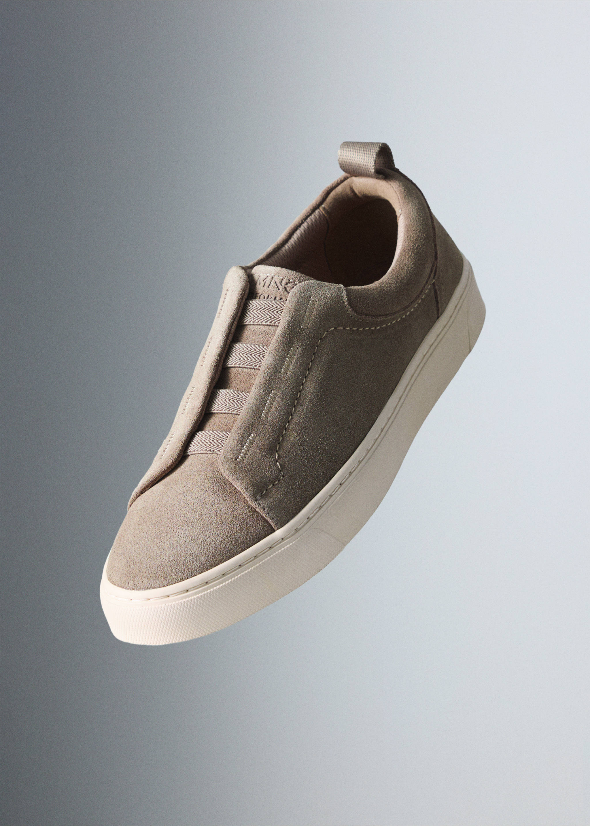 Suede leather trainer with Vibram® sole - Details of the article 5, Light/Pastel Brown. Ref: 37074432-00.