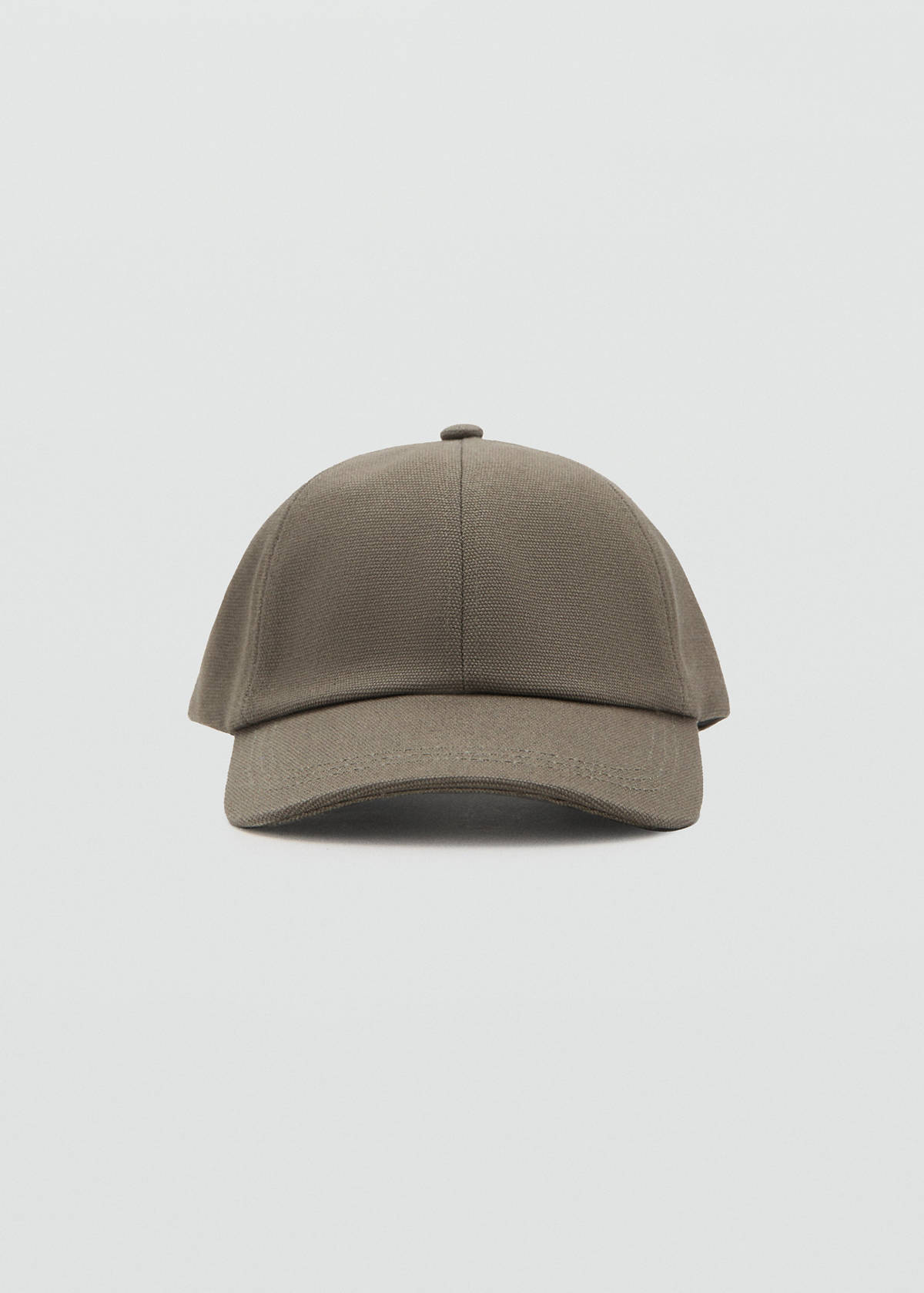 Piqué cotton cap — Medium Brown