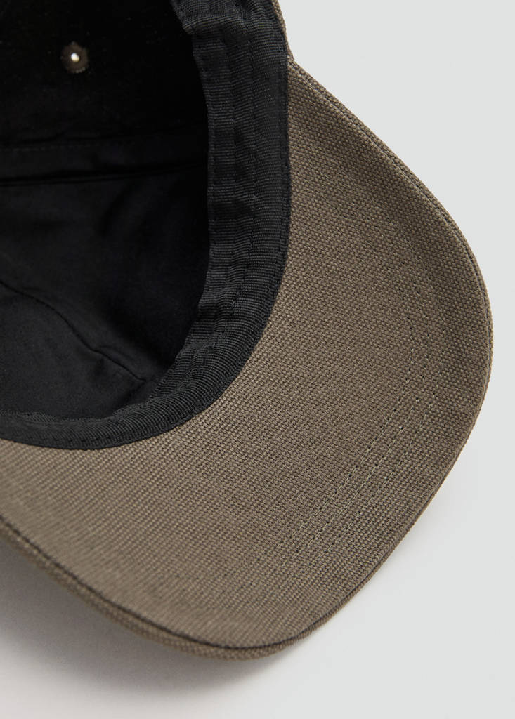 Piqué cotton cap — Medium Brown