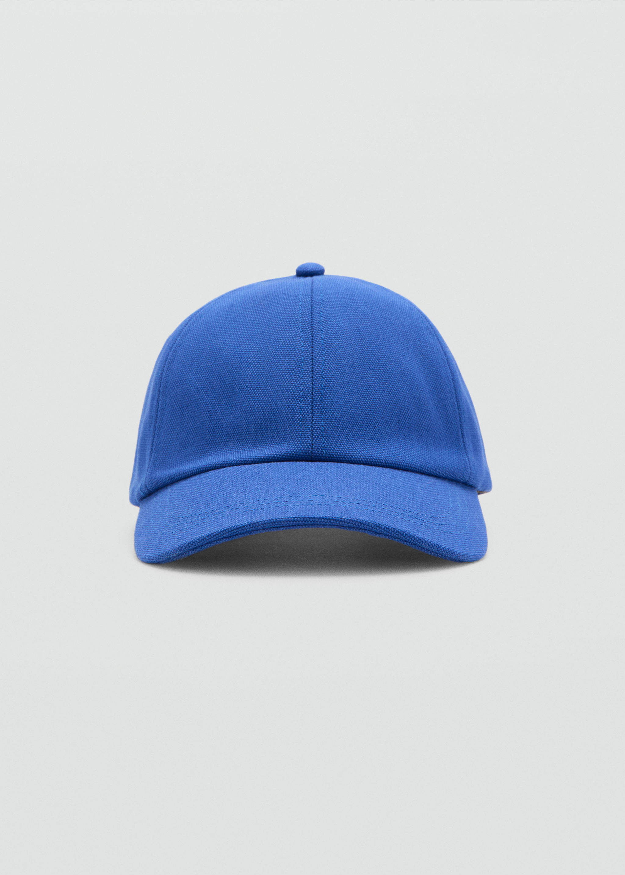 Gorra algodón piqué - Plano medio, Azul. Ref: 37074433-00.