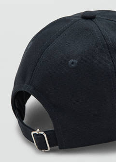 Piqué cotton cap — Navy 3